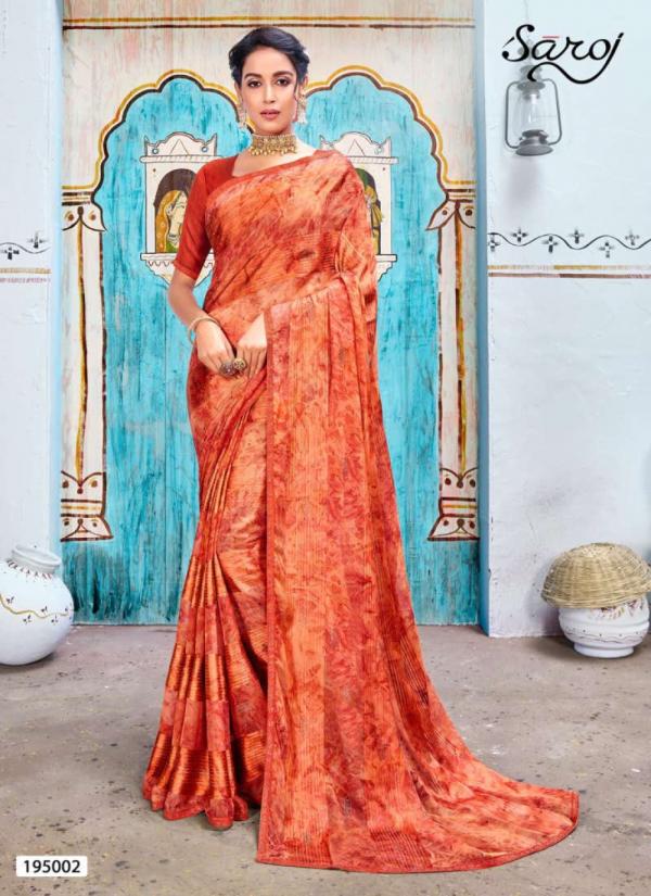 Saroj Nazrana Designer Festive Wear Georgette Saree 